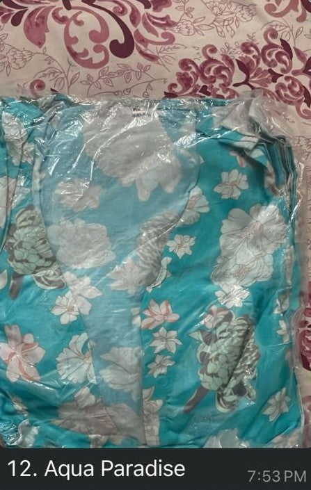 DTB1 A-2 O-12 Aqua Paradise | Palazzo Pants| Women