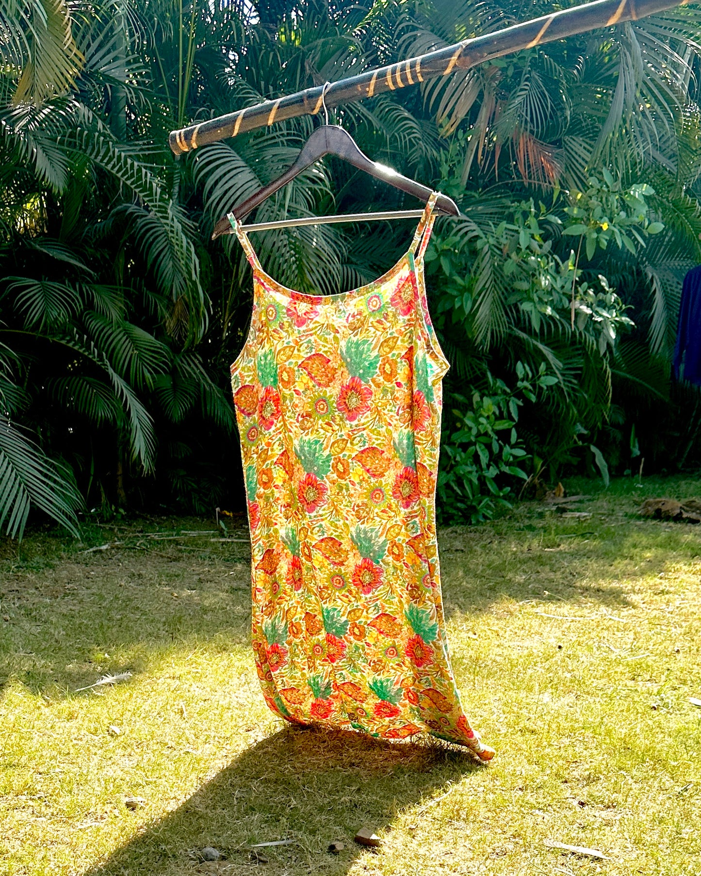 47 Multicolour Foil Slip Dress