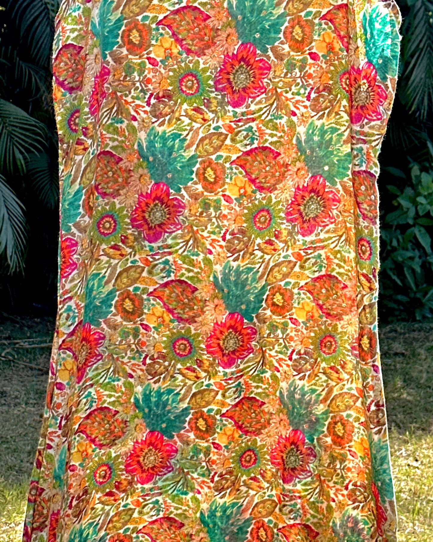 47 Multicolour Foil Slip Dress