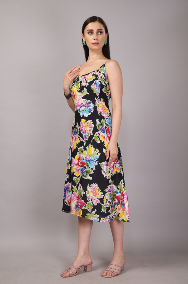 50 Black Floral Dress