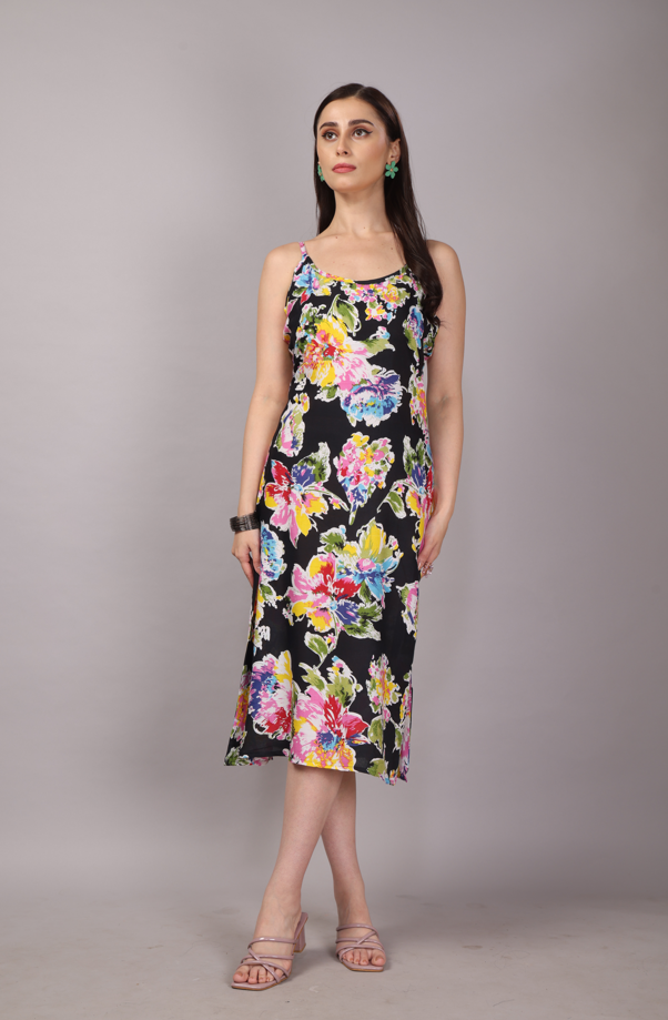 50 Black Floral Dress