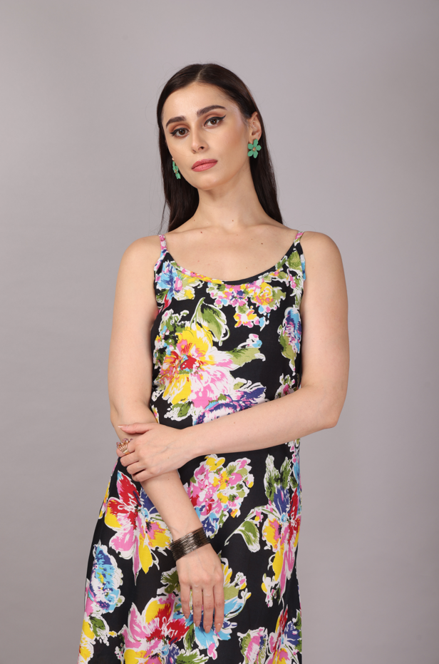 50 Black Floral Dress