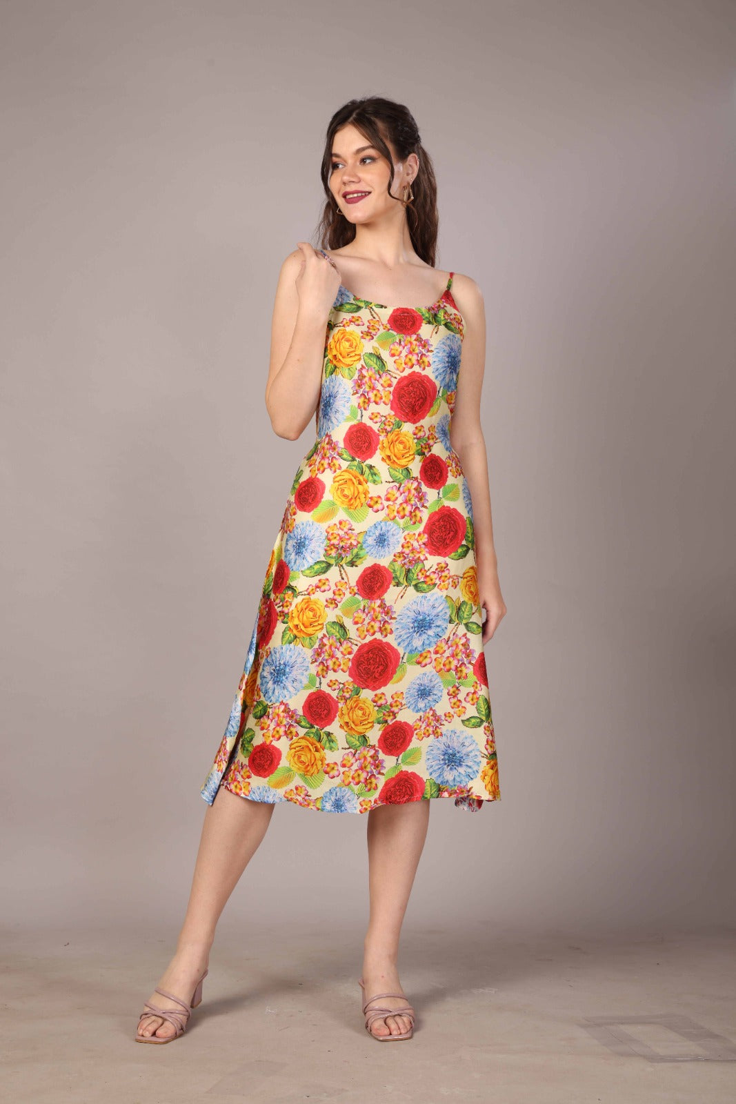 51 Satin Italian Flora Dress
