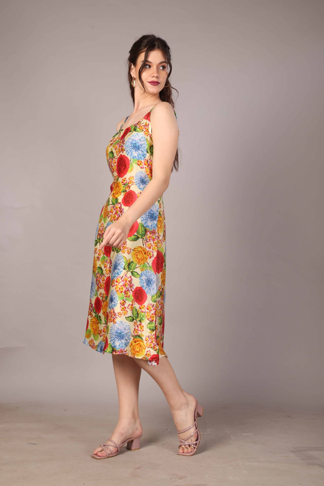 51 Satin Italian Flora Dress