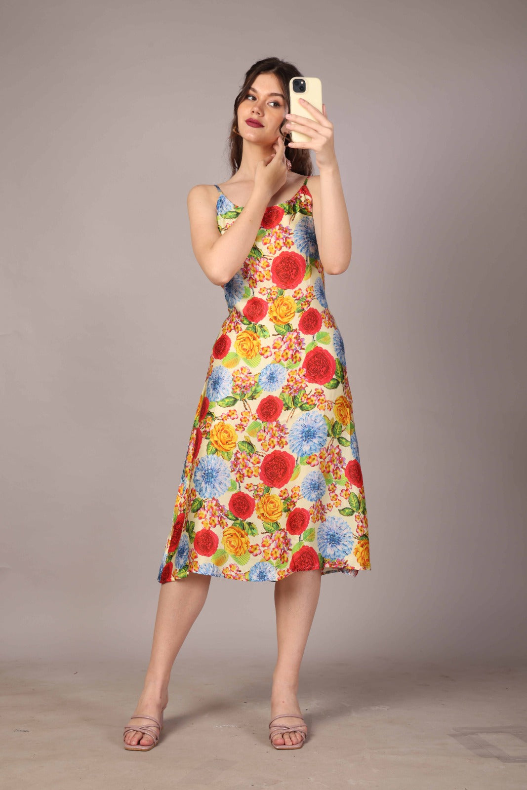 51 Satin Italian Flora Dress