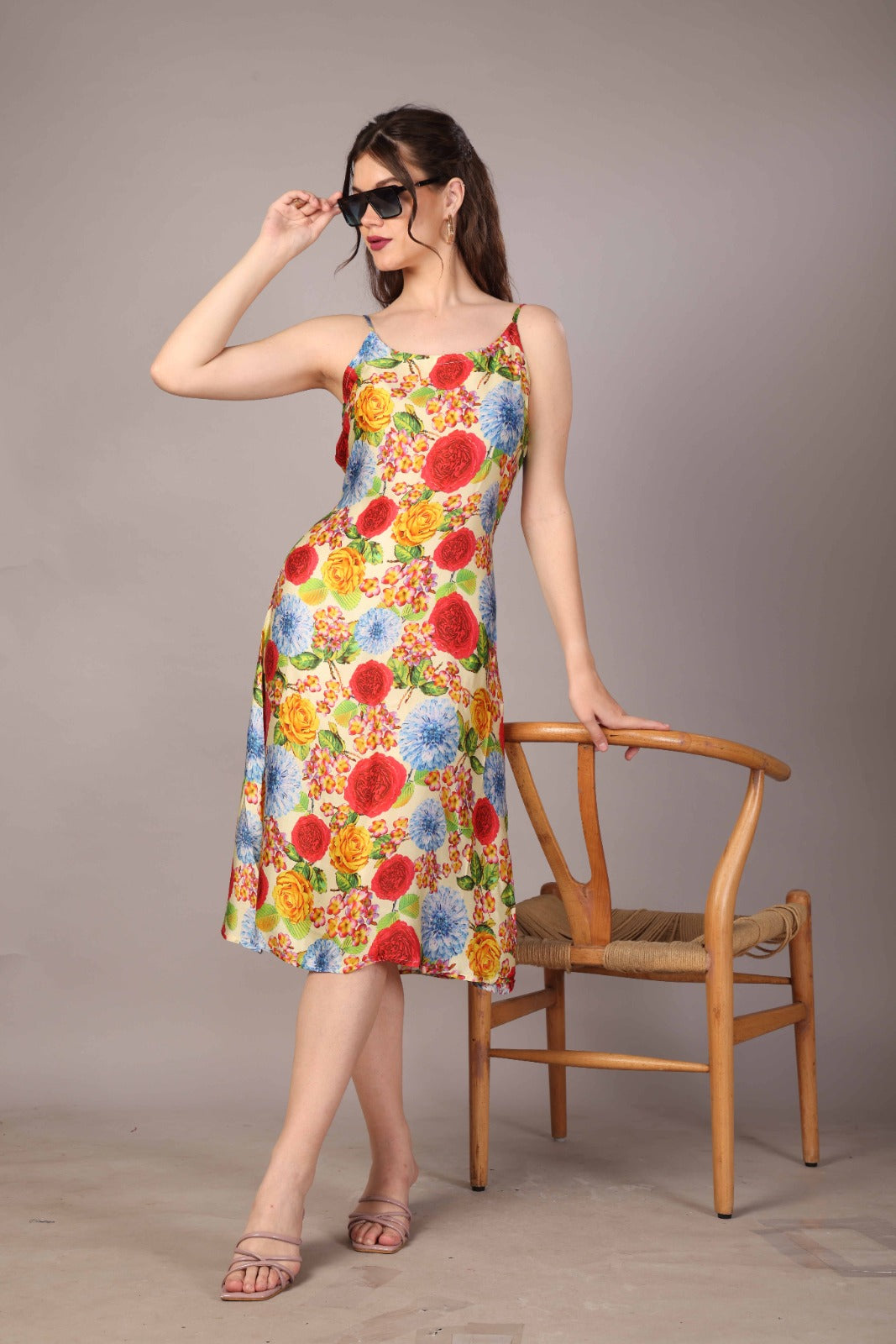 51 Satin Italian Flora Dress