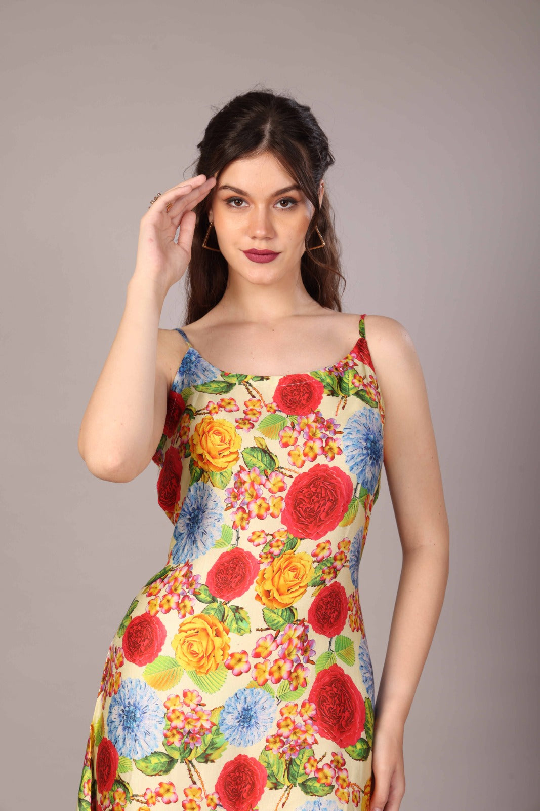 51 Satin Italian Flora Dress