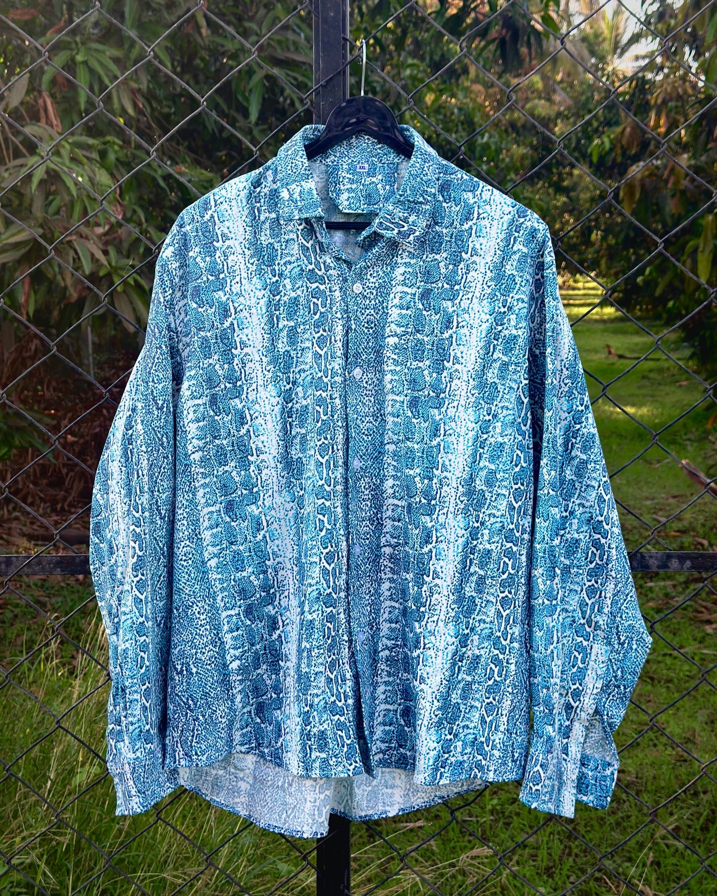 59 Blue Snake Print F.S