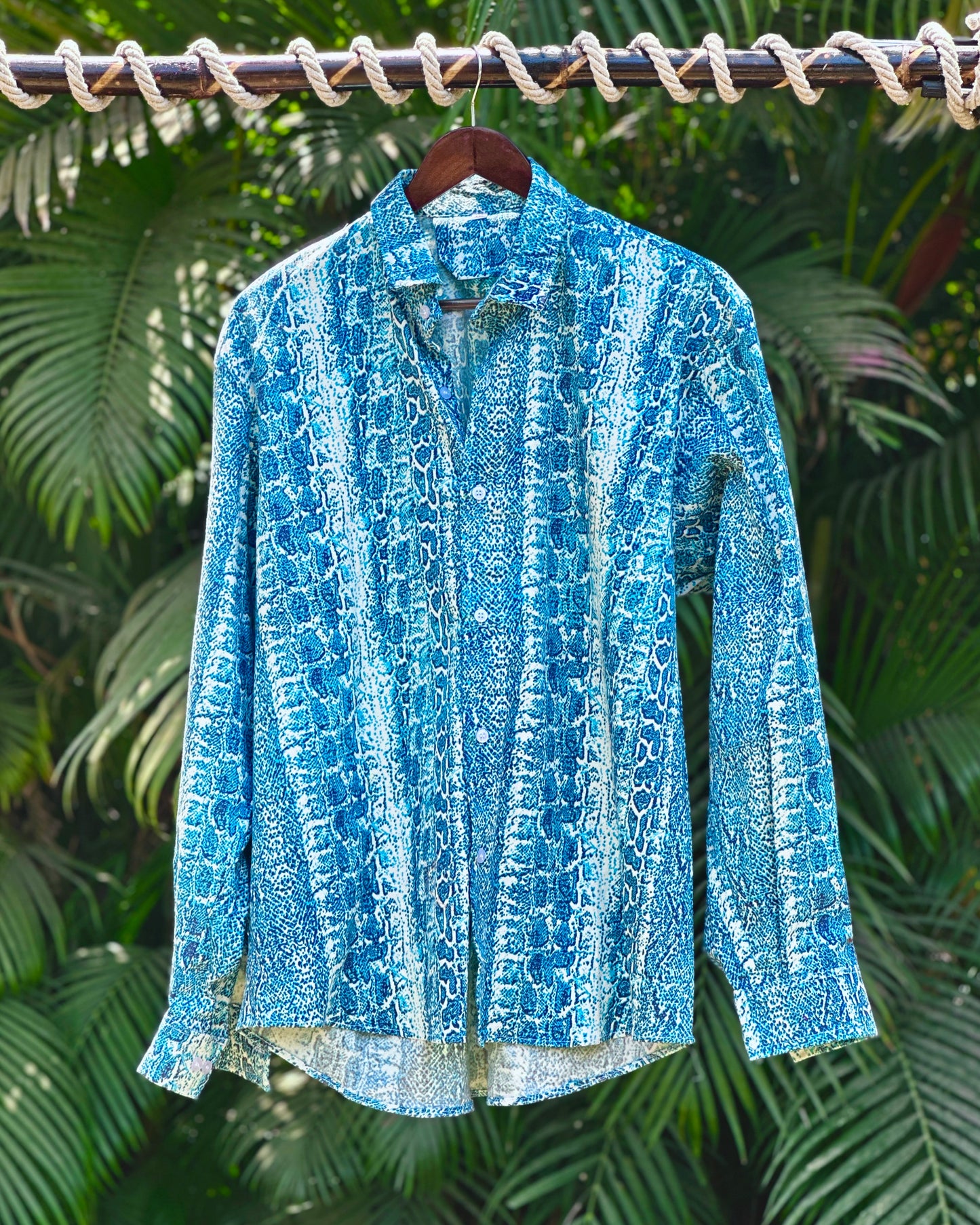 59 Blue Snake Print F.S