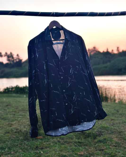 Rayon Back Smoke Print