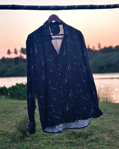 Rayon Back Smoke Print