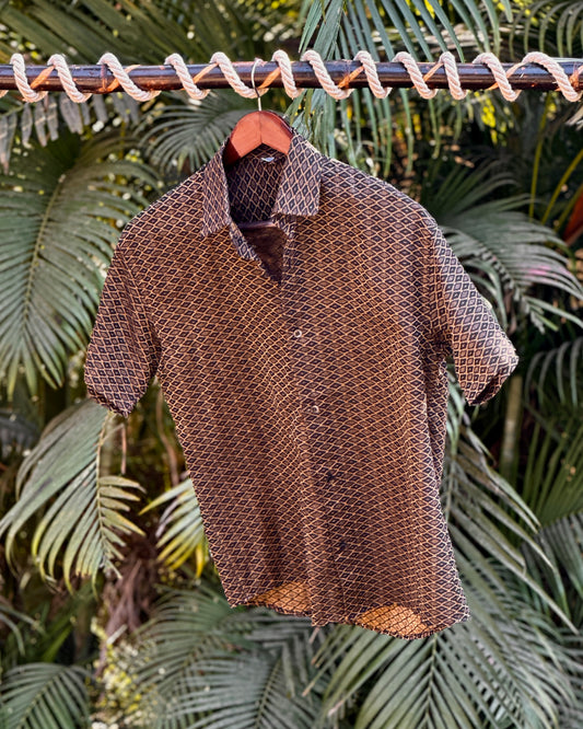 35 Khadi Cotton Black & Golden Daimond