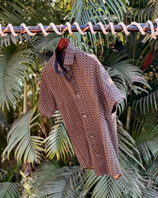 35 Khadi Cotton Black & Golden Daimond