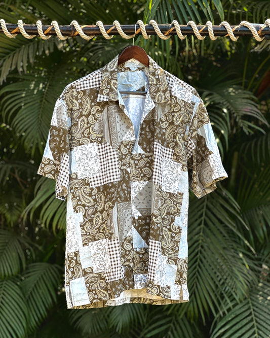 65 Brown Bandana Shirt