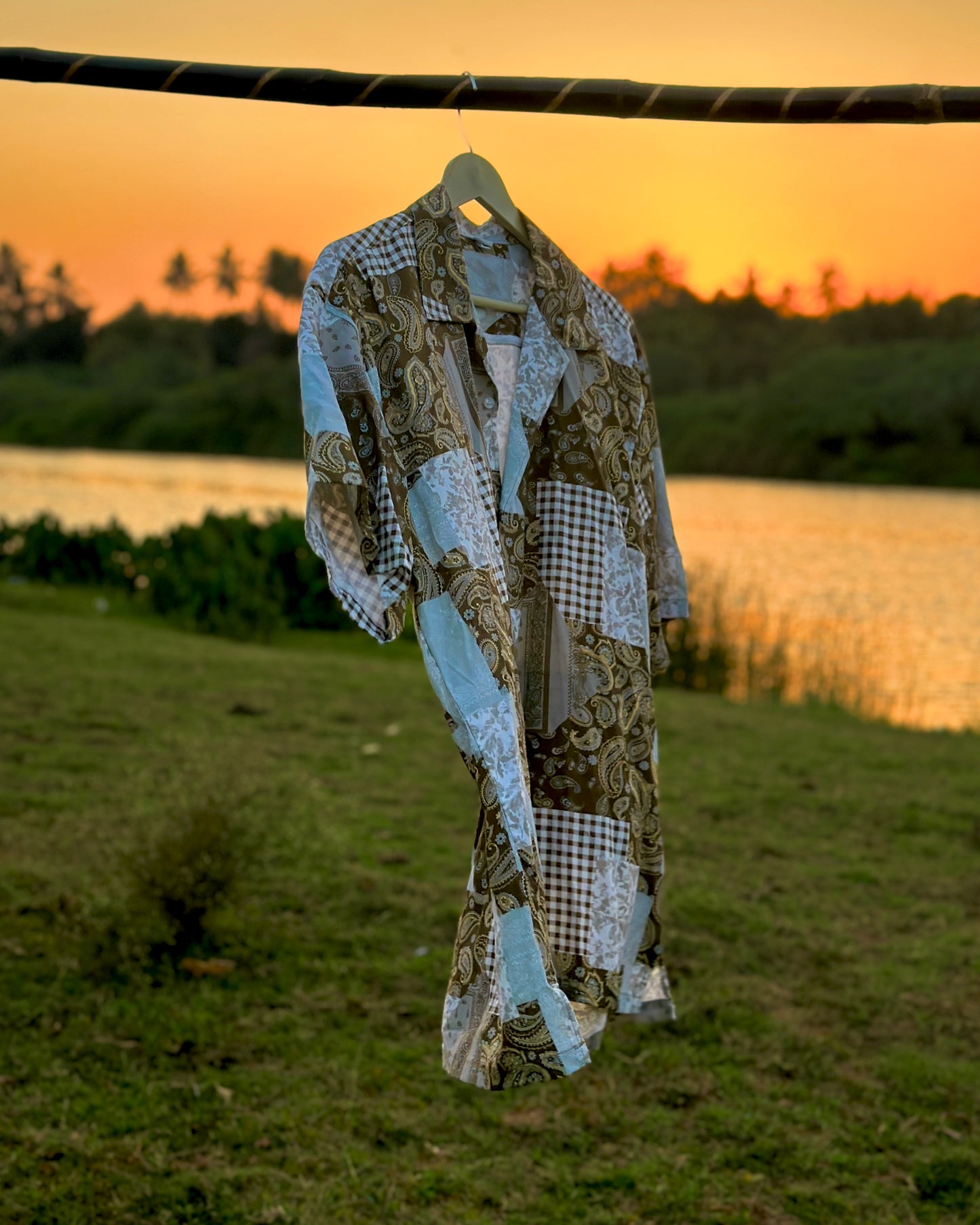 65 Brown Bandana Shirt
