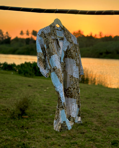 65 Brown Bandana Shirt