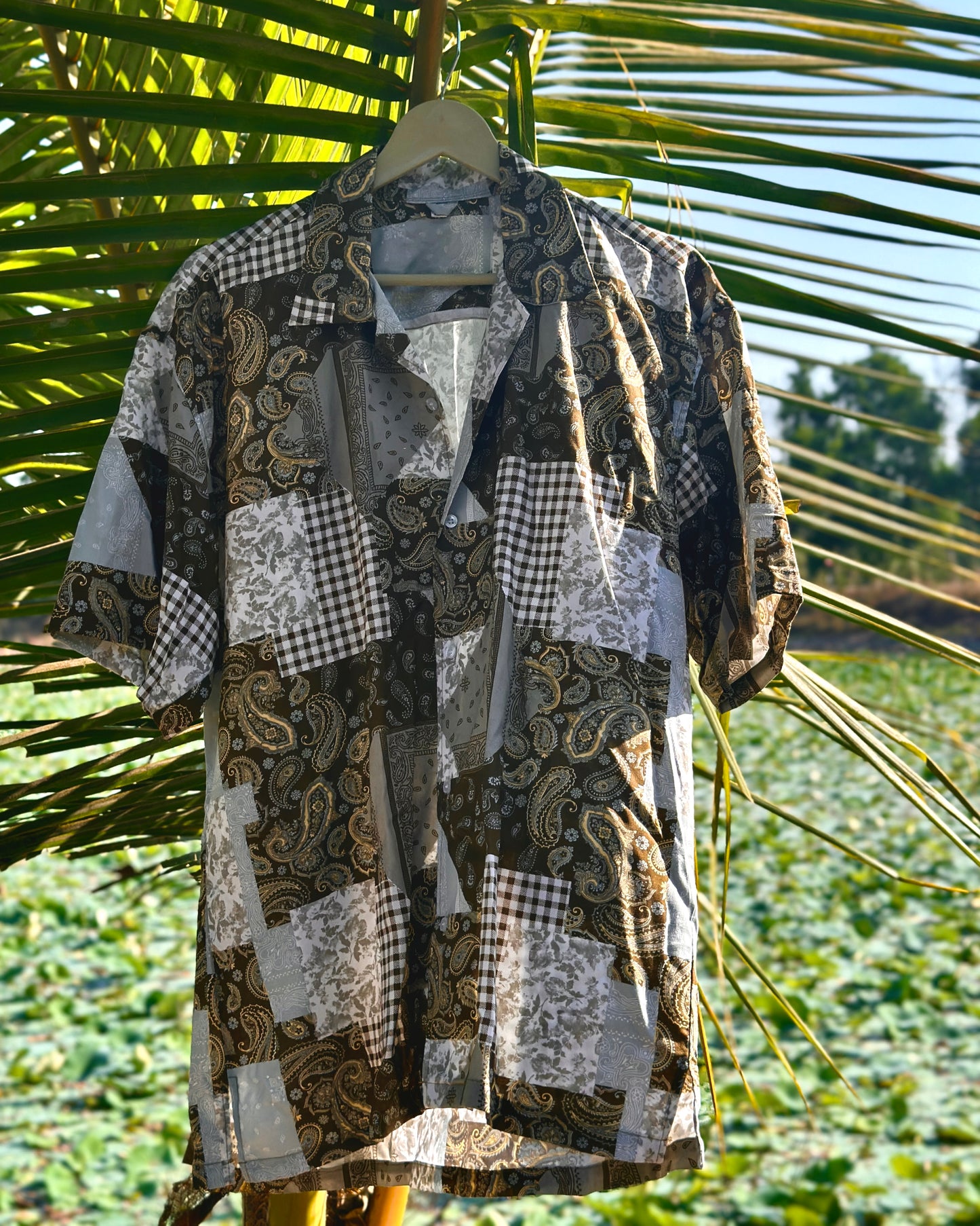 65 Brown Bandana Shirt