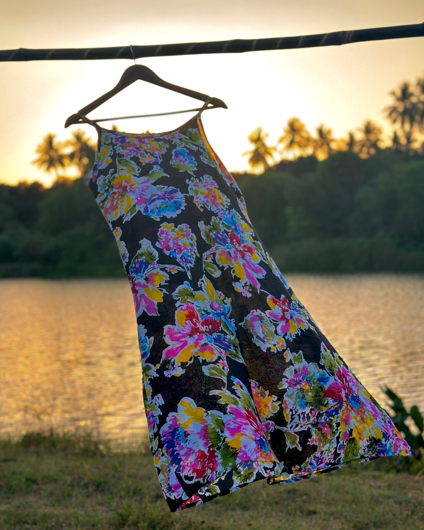 50 Black Floral Dress