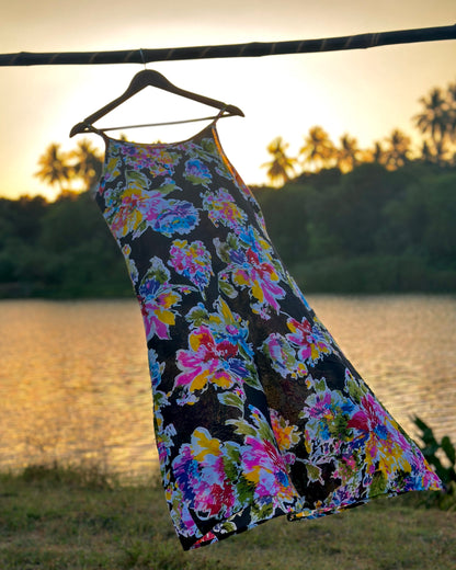 50 Black Floral Dress