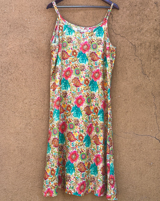 47 Multicolour Foil Slip Dress