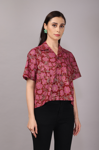 28 Maroon Blossom