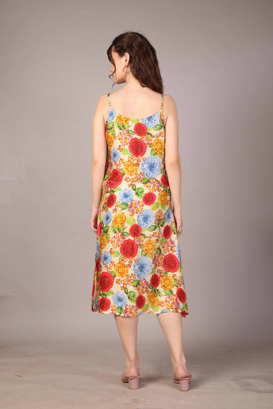 51 Satin Italian Flora Dress