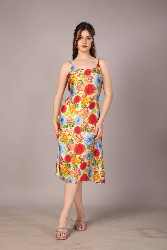 51 Satin Italian Flora Dress