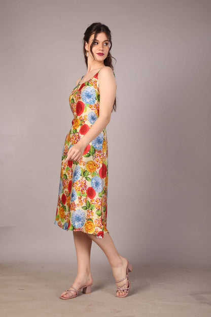 51 Satin Italian Flora Dress