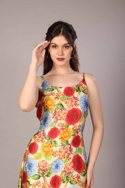 51 Satin Italian Flora Dress